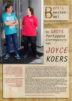 Bert op bezoek bij Joyce Koers