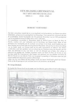 een 80-jarig grensgeval het sint&mdash;michielscollege deel 1 1930 &mdash;1945