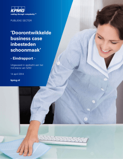 Eindrapport doorontwikkelde business case