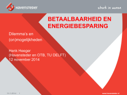 Heeger &ndash; Betaalbaarheid enenergiebesparing