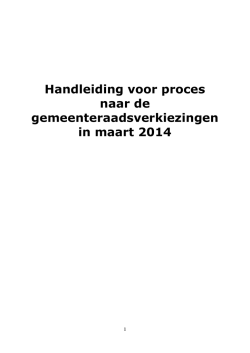 Handleiding voor proces naar de