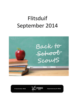 Flitsduif September 2014