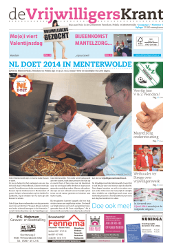 nl Doet 2014 in MenteRWolDe