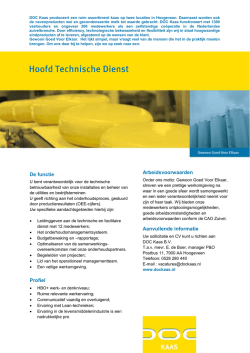 Hoofd Technische Dienst