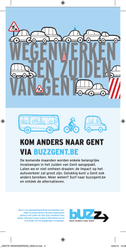 Grote wegenwerken Gent - Gemeente Sint