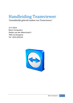 Handleiding Teamviewer
