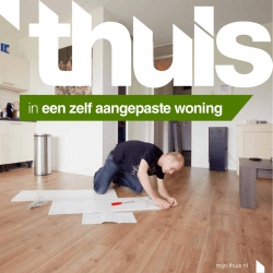 in een zelf aangepaste woning