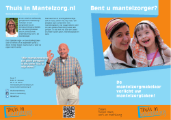 Bent u mantelzorger? org.nl