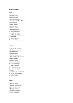 Indeling sen 2014 2015