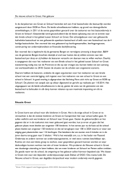 Plan van Stichting Flore voor de nieuwe school - raadbergen