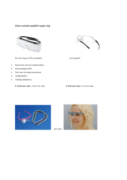Uvex overzet spatbril super otg