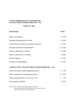 Tarieven 2014 downloaden