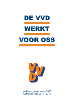 Verkiezingsprogramma VVD Oss 2015
