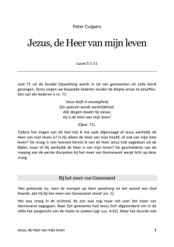 Jezus, de Heer van mijn leven
