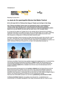 La Jaula de Oro openingsfilm Movies that Matter Festival