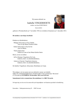 In vrede van de Heer werd opgenomen
