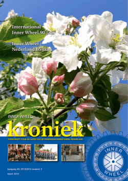 INNER WHEEL kroniek - Inner Wheel Nederland