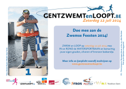 Doe mee aan de Zwemse Feesten 2014! Zaterdag 12 juli 2014