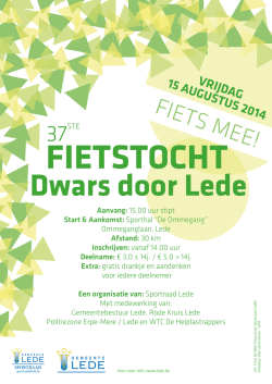 Fietstocht Dwars door Lede