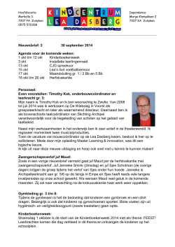 Nieuwsbrief: 2 - Lea Dasberg, Zutphen