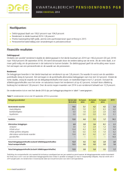 kwartaalbericht PGB Q3 (okt 2014)