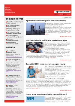 IN DEZE EDITIE AGENDA - Verenigde Sprinkler Installateurs