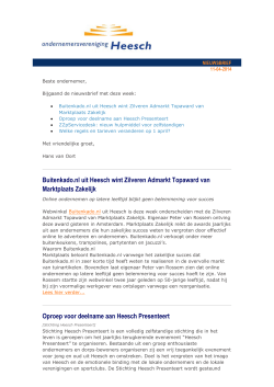 Nieuwsbrief OVH 11-4-2014 - Ondernemersvereniging Heesch