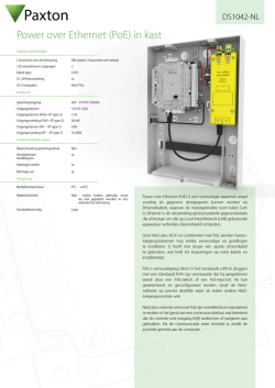 DS1042 Power over Ethernet (PoE) in kast