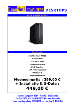 449,00 € - DecoNet Computers BVBA