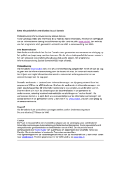 jaargang 13 nummer 3 extra nieuwsbrief decentralisaties