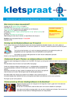 2014-04 april - Ruilhandel Oosterhout