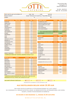 download hier - Otte Catering