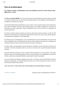 Grip op probleemgezin