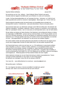 infobrief - Noordhollands Oldtimer Festival