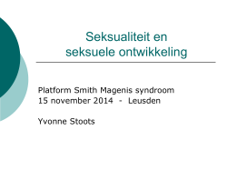 Presentatie seksualiteit - SmithMagenis