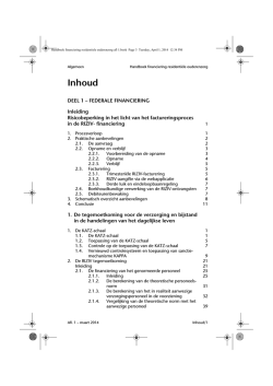 Handboek financiering residentiele ouderenzorg afl 1.book