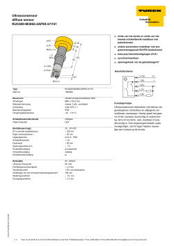 Ultrasoonsensor diffuse sensor RUC600-M3065-2AP8X