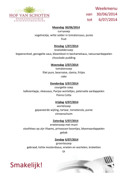 Download menu - Hof van Schoten