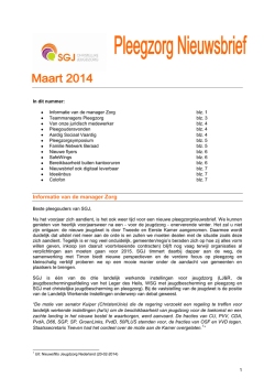 Informatie van de manager Zorg