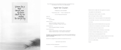 Ingrid Van Duysen - Wase Begrafenissen