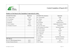 Composition of the Executive Committee of the Foundation