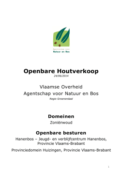 Openbare Houtverkoop - Agentschap voor Natuur en Bos