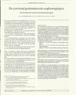 De cervicaal gestimuleerde oogbewegingen
