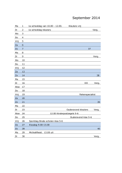 Jaarplanner - De Kleine Prins