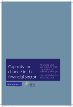 Capacity for change in the financial sector