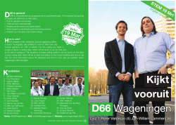 (3 MB) pdf - D66 Wageningen