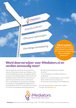 Word doorverwijzer voor iMediators.nl en verdien eenvoudig meer!