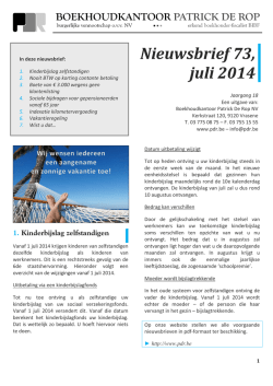 Download pdf - Boekhoudkantoor Patrick De Rop