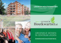 Brochure Appartementen - Leidsch Houtkwartier