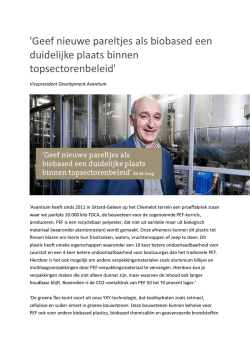 Interview Ed de Jong, vicepresident Development